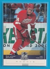 1999-00 Upper Deck Wayne Gretzky Rookie #61 Jiri Fischer Detroit Red Wings Card