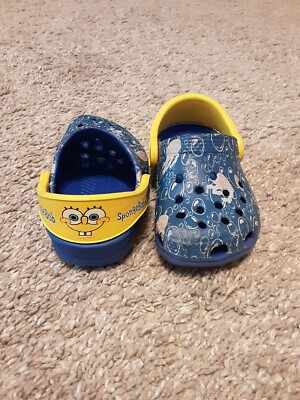 Size 4 Toddler SpongeBob Crocs
