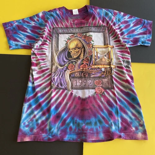 grateful dead NewYear's Eve Oakland coliseum co 1990s vintage concert t-shirt, vintage, size L, single stitch, B+ condition