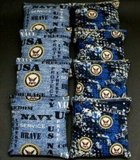 Freedom US Navy Ship Air force Military 8 ACA regulation Cornhole bags game