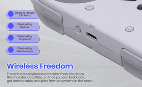 2PCS Wireless 2.4G SNES Controller For Super NES Switch Online/ Switch 2 PC SNES