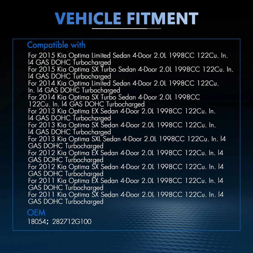 Intercooler 1 pieza para Kia Optima 2,0 L Turbo 2011 2012 2013 2014 2015 282712G100 Foto 3 de 4