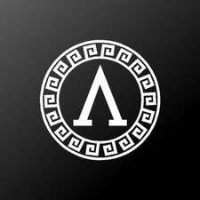Lambda Shield Vinyl Decal Spartan Symbol Car Window Laptop Sticker