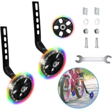 Training Wheels bike fit for 12/14/16/18/20Inch bike with Flash Light Wheel 1Pai