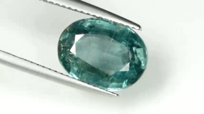 RARE !! KYANITE BLEUE VERTE DU SRI LANKA : 7 mm x 5 mm ★★ p436.135t