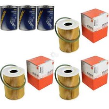 3x Original MAHLE / KNECHT Ölfilter OX 254D5 + 3x SCT Motor Flush Motorspülung