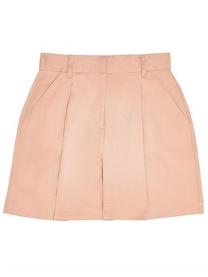 DANIELLE BERNSTEIN Womens High Waist Shorts Pleated Pocketed Poplin