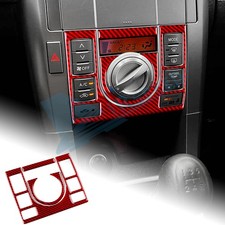 Red Carbon Fiber Center Console Ac Frame Stickers Trim For Scion Tc 2005-2010