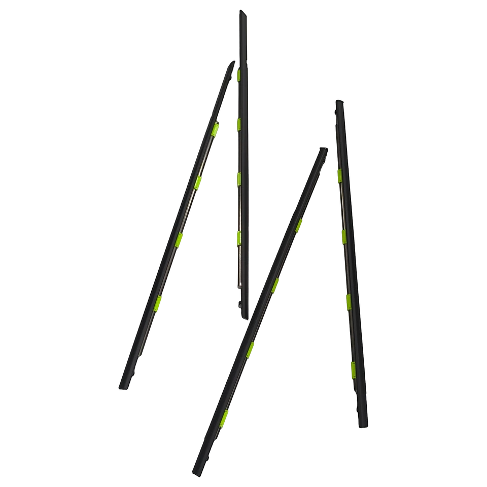 4Pcs For 1996-2000 Honda Civic Sedan Weatherstrip Window Moulding Trim Seal Belt - Изображение 4 из 4