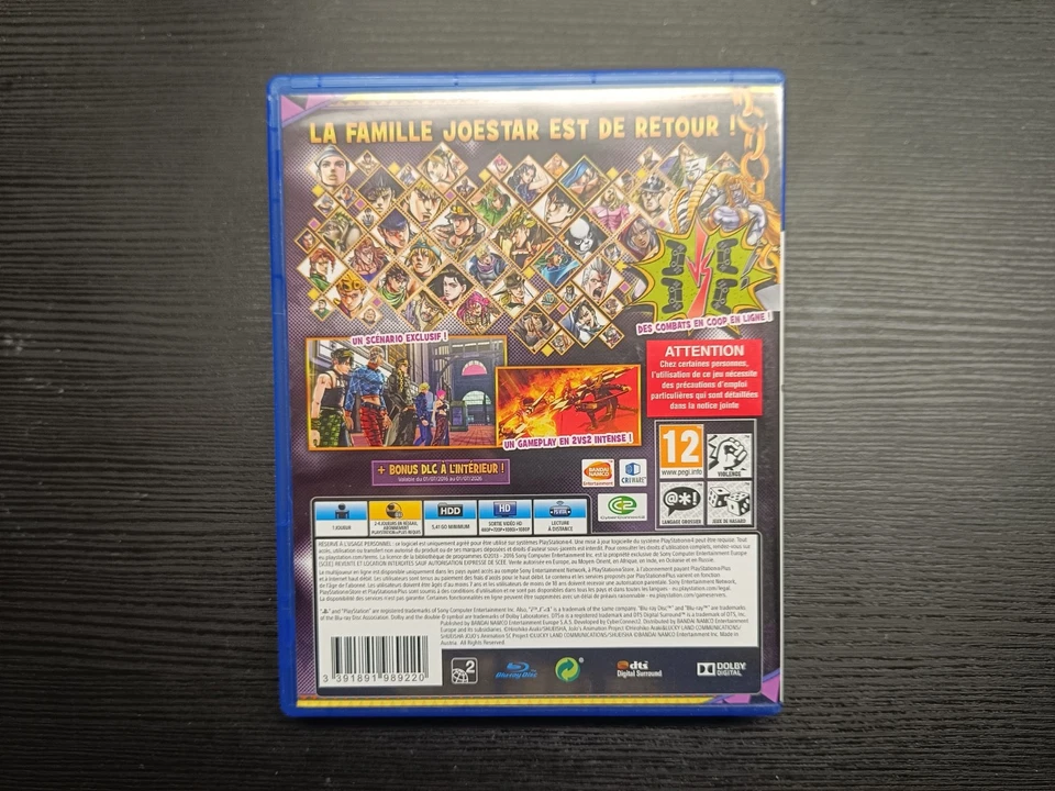 JOJO S BIZARRE ADVENTURE EYES OF HEAVEN PS4 Version Fr, photo 2 sur 4
