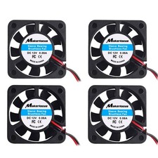 4pcs 3D Printer Fan 12V, 40mm 12 Volt 0.08A DC Mini Quiet Cooling 40 x 40 x10...