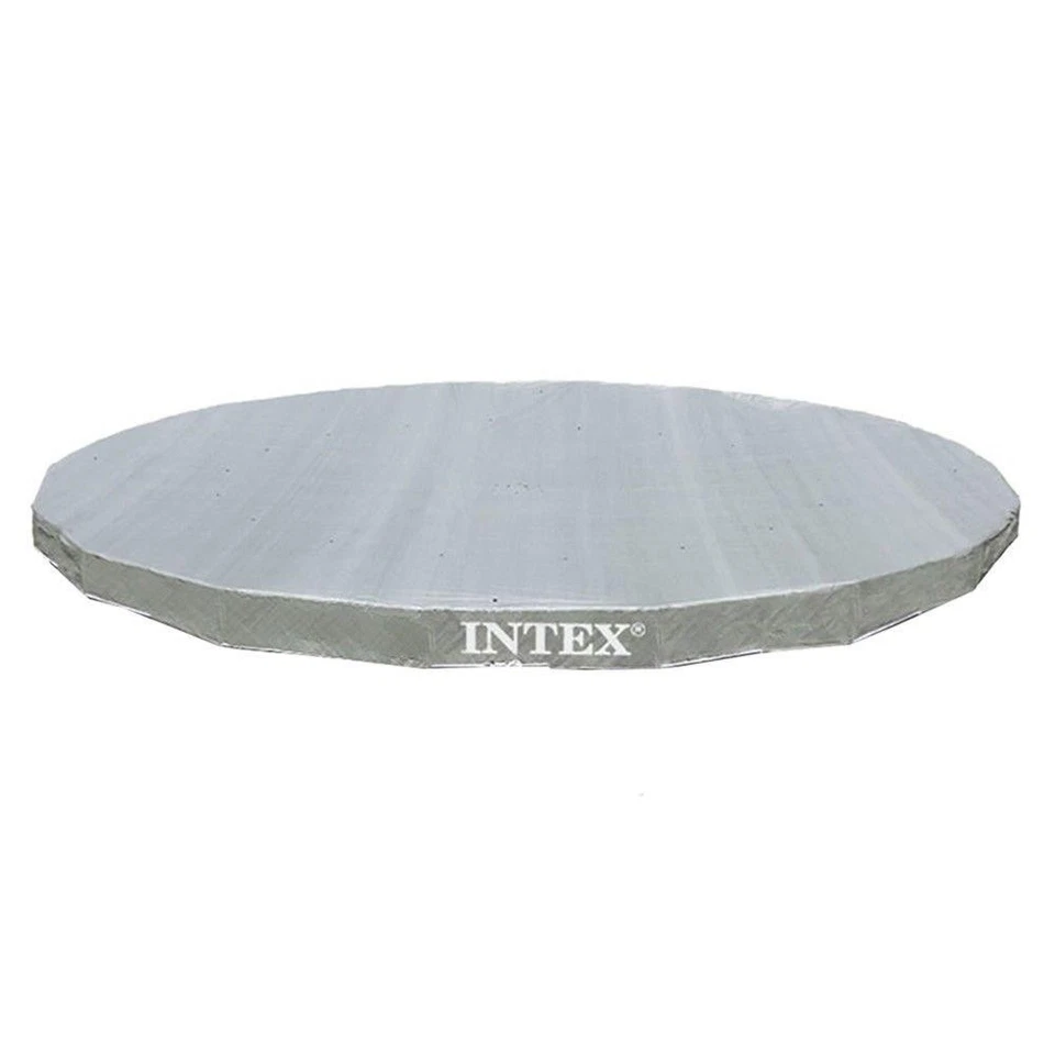 Intex 18 Ft Round Deluxe Pool Cover for Metal Frame Pools (28041E) - Image 2 of 4
