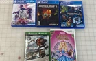 Assorted PS4 VR / Xbox One / Wii Video Game Lot - Barbie, Minecraft, Skate 3 +++