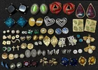 40 Pairs Vintage Mod Pierced Stud Earrings Lot Mixed Costume Jewelry Bulk #6
