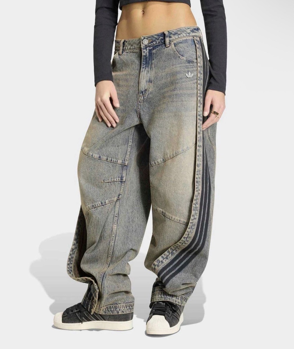  Originals Women’s Adilenium 5.0 Adidas Women 34x32 Adilenium 5.0 Banana Overlay Denim Pants Chalky
