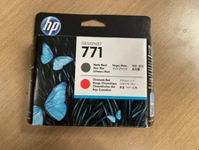 Genuine HP Designjet 771 Matte Black/ Chromatic Red Printhead (CE017A)