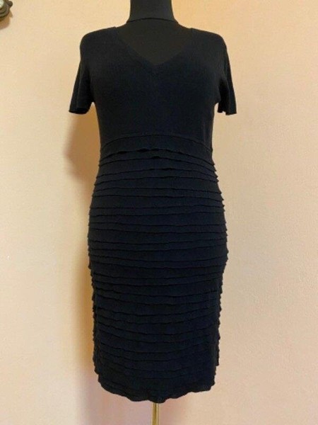 Women Escada Dress Black 40 / L / 48 #7OGH
