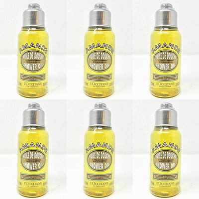 L'Occitane Amande Almond Shower Oil Travel Size Sealed Set of 6 1.18 fl oz Each