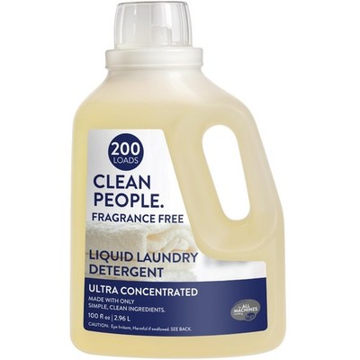 The Clean People Liquid Laundry Detergent - Recyclable Packaging, 200 Loads 
