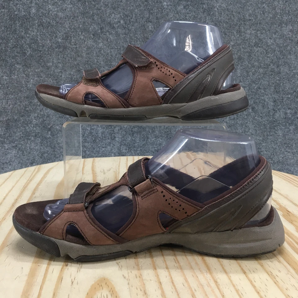 Sandalias Hush Puppies Mujer 8 Anchas Bio Bisel Senderismo Cuero Marrón Comodidad H502067 Foto 2 de 4