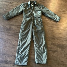 Key Outerwear Coveralls Mens M Green Duck Insulated Full Body Workwear