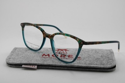 NEW MOREL NOMAD 40151N MV06 BLUE CLEAR TORTOISE AUTHENTIC EYEGLASSES 51-18