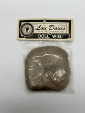 NOS Vintage Lou Davis Doll Wig Blonde Wispy Size 12-13