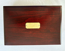 Reed & Barton Mahogany Velvet Lined Jewlery b...