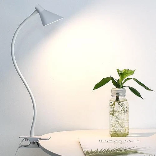 Desk Clip Light,3 Colors 10 Dimmable Brightness Reading Light, Flexible Bedsi... - Picture 1 of 6