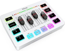 Gaming Audio Mixer, Streaming RGB PC Mixer avec Interface Microphone XLR