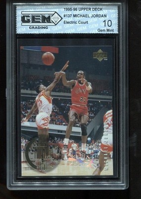 Michael Jordan 1995-96 Upper Deck #137 Electric Court Rookie Years GEM MINT 10