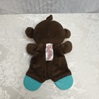 Bright Starts Lovey Monkey Plush Baby Toy w/ Teether Feet Brown Blue Yellow — photo 2