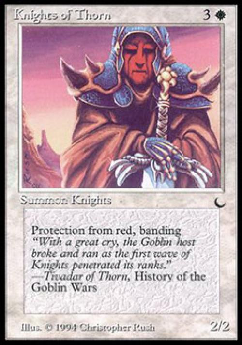 MTG English Knights of Thorn NM Normal The Dark