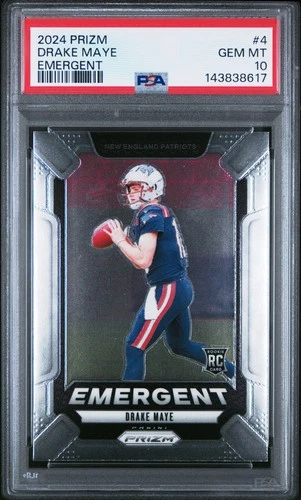 2024 PANINI PRIZM EMERGENT #4 DRAKE MAYE ROOKIE RC PSA 10