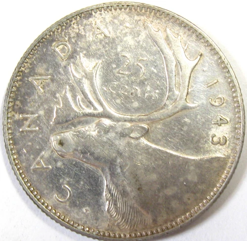 1943 Canada 25 Cents — photo from the most recent tracked eBay sale