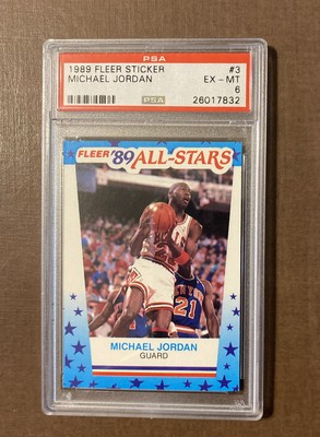 1989-90 Fleer - All-Stars Stickers Michael Jordan #3