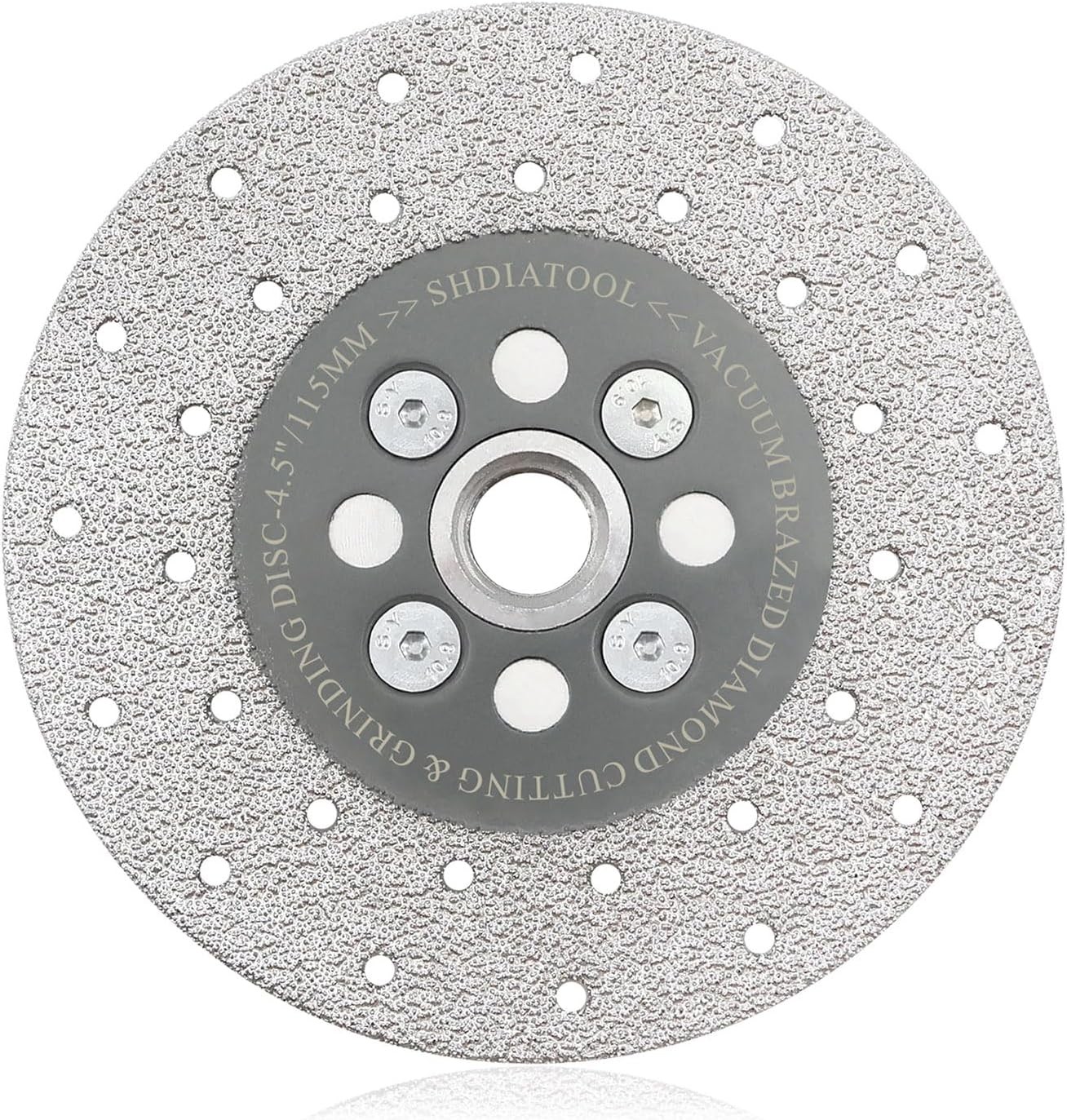 SHDIATOOL 4-1/2 Inch Diamond Cutting Grinding Disc Fits inch, Grey 