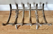 Vintage THICK HEAVY Cast Iron Metal Fireplace Grate Log Holder Hearth Ware 30LBS