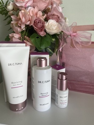 FARMASi Dr C Tuna Reviving Shampoo 7.6oz, Mask 6.7oz & Hair Oil 1oz w/ Capixyl