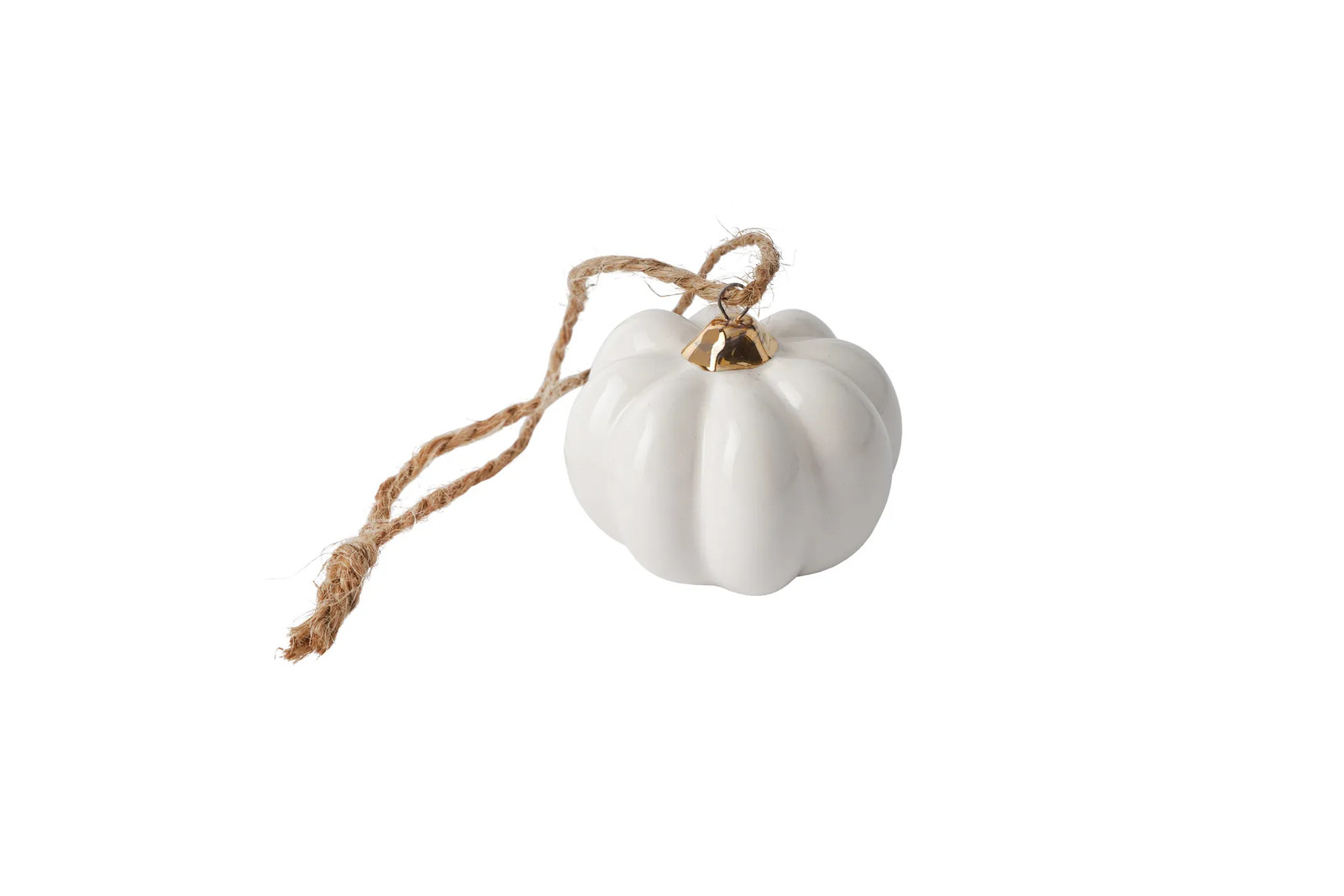 Pumpkin Hanging Decoration | White Ceramic | Homeware | Home Decor