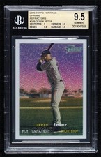 2006 Topps Heritage Chrome Refractor /557 Derek Jeter BGS 9.5 GEM MINT HOF ow6
