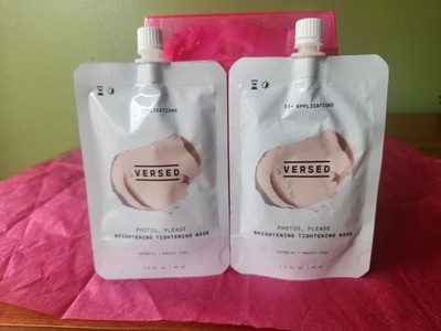 Versed Photos Please Brightening Tightening Face Mask 1.5 oz 2 Pack New Sealed