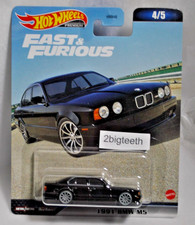 Hot Wheels Premium 1991 BMW M5 Fast & Furious 4/5 Fast X Real Riders Black