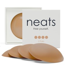 Nipple Cover - 2 pairs, Reusable  Hypoallergenic Sticky Adhesive Silicone Br...