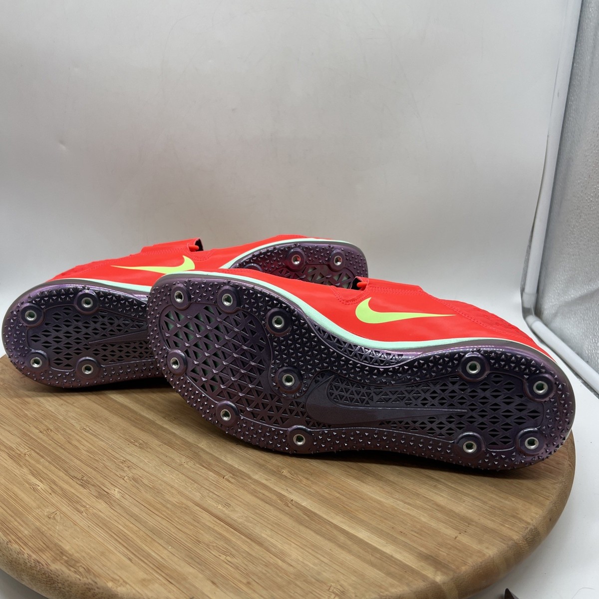 Nike High Jump Elite \'Bright Crimson Lime Blast\' FZ9636-600 Track size 10 Nike High Jump Elite Spikes Bright Crimson Lime Blast Men  main image 2