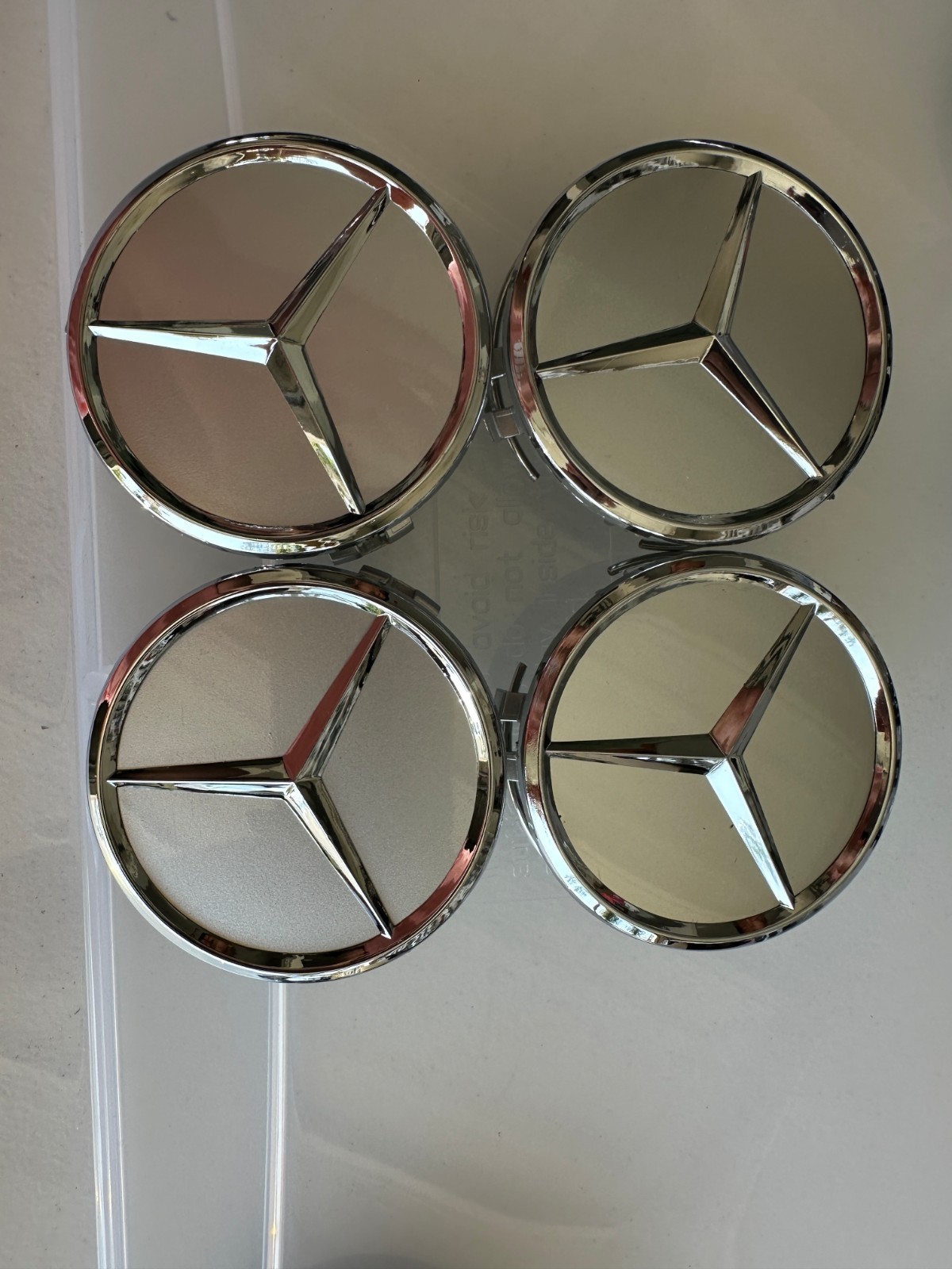 4 Pcs Set Wheel Center Hub Caps for Mercedes Benz Black Red Blue Silver ...