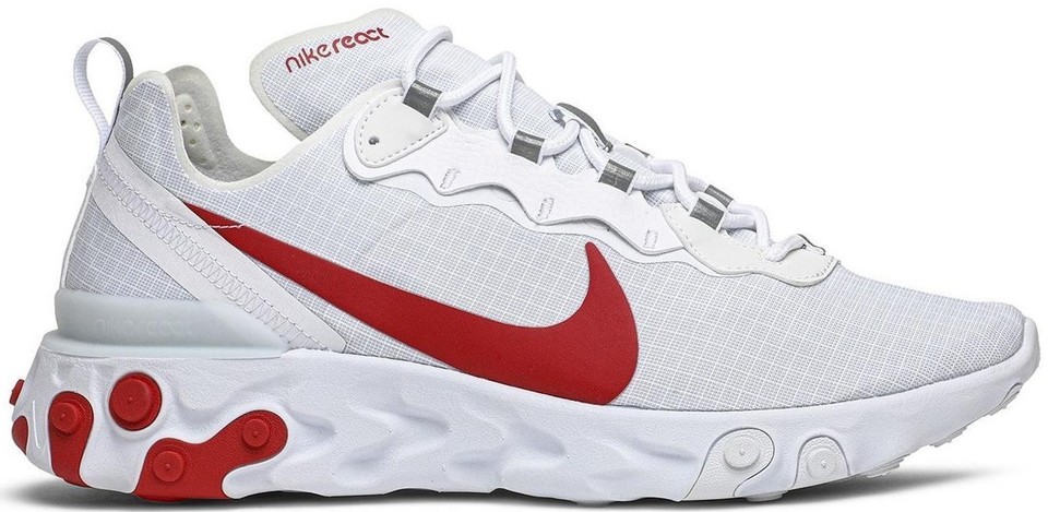 Nike React Element 55 White University Red for Sale  display picture 3