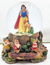 Disney Snow White Seven Dwarfs Snow Globe Hallmark Large Collectible
