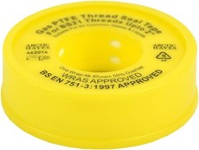 Gas PTFE Tape 5 Meter Length Yellow