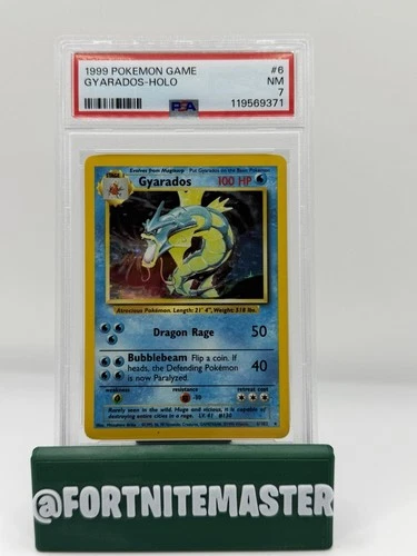 Pokemon 1999 Gyarados 6/102 Holo Base Set PSA 7 - Vintage